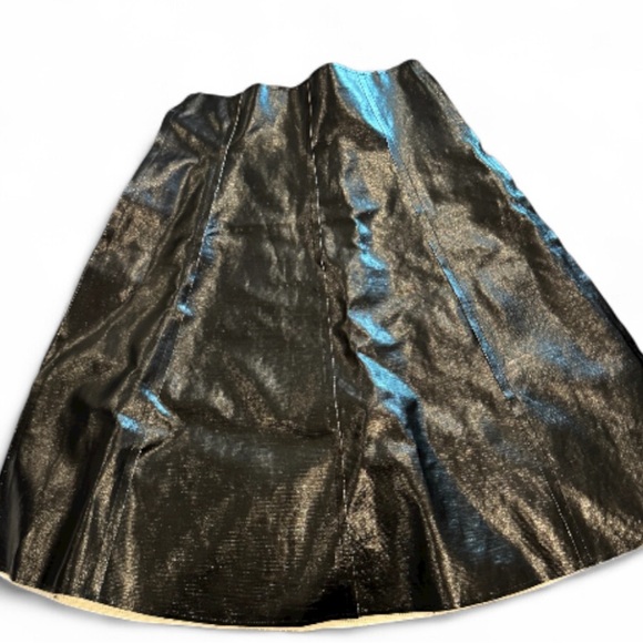 MARINA MOSCONE 
Cha Cha Coated Canvas Midi Skirt - Picture 3 of 7